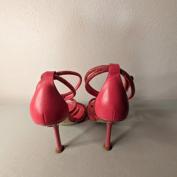 Michael Kors Imani Embellished Pink Sandal Size 8 - Picture 6 of 9